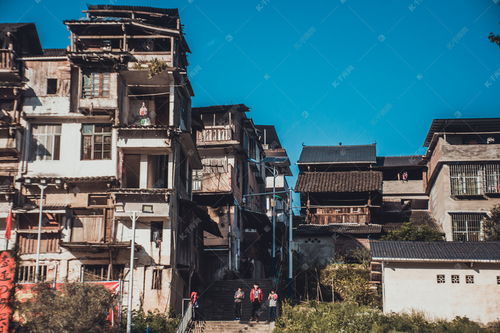 乡村老街古老房子高清摄影大图 千库网