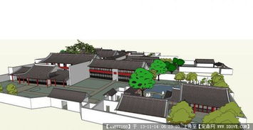 小古典园林su精品建筑与景观设计模型