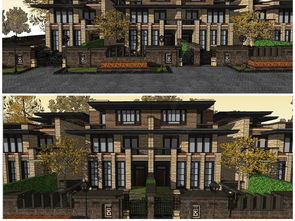 超精品草原风格欧式古典住宅别墅会所建筑su模型设计模型下载
