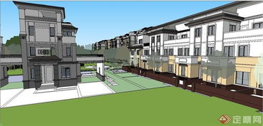 新古典主义与现代居住的交融——某别墅区古住宅建筑设计模型解析